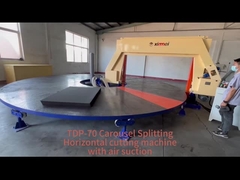 Круглый рабочий стол Ротационная резка Горизонтальная машина CNC для резки пены Слиттер Цифровое управление