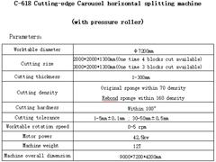 C-618 Новейшая горизонтальная расщепительная машина Carousel (с нагнетательным роликом)
