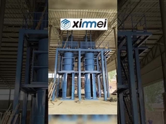 Восстановленный цилиндрический пенопласт Паровая прессовочная плита Тройной формовочный бак Линия вспенивания