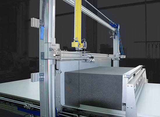 Губка Вертикальная прямая большая CNC пена резач Сименс Управление вращающийся рабочий стол